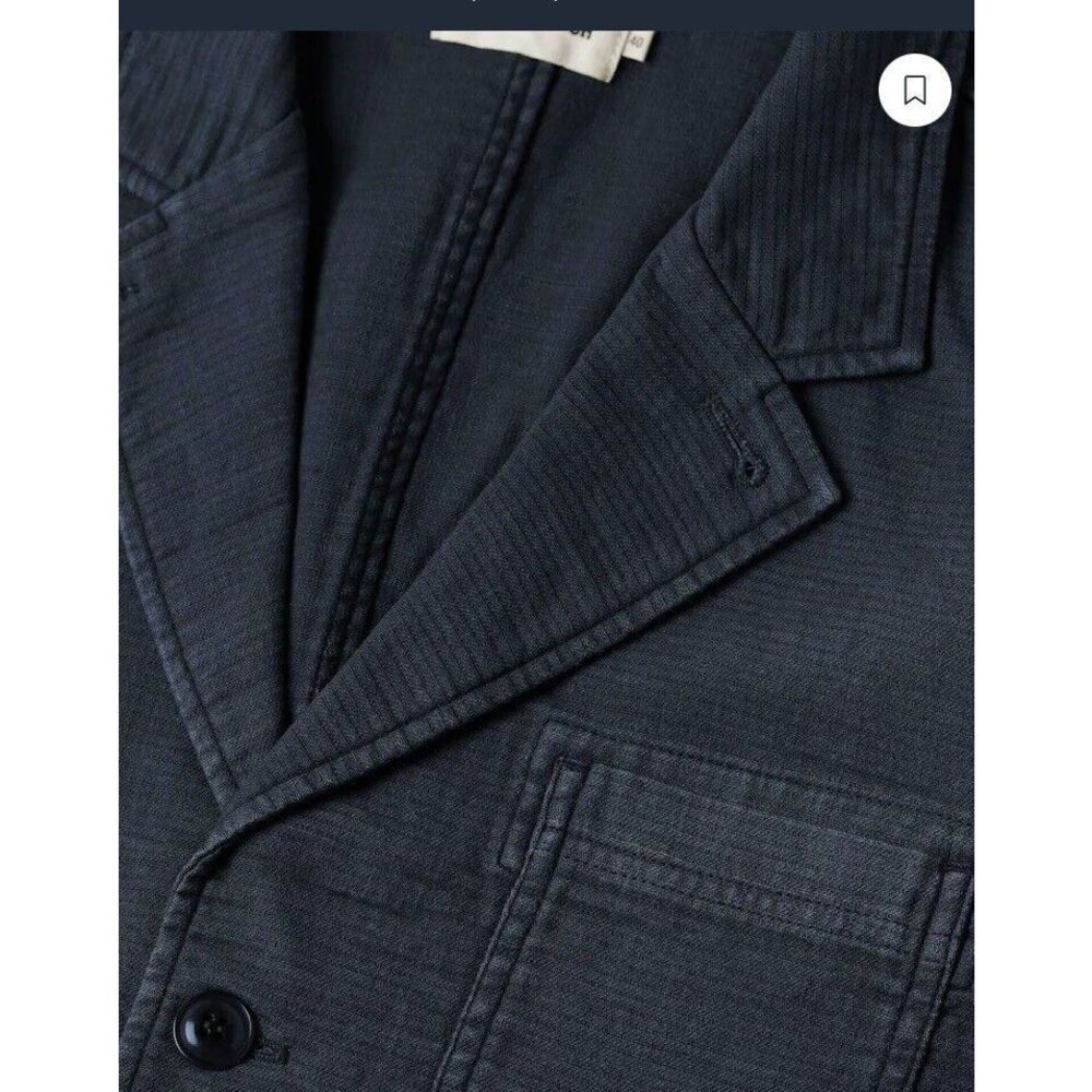 Taylor Stitch The Emerson Jacket Blazer In Navy  Double Cloth 40 M NEW Huckberry - Picture 10 of 14